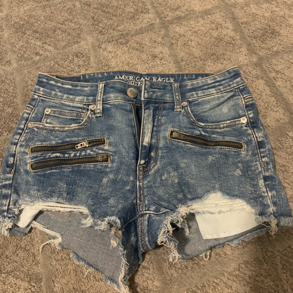 American eagle jean washed shorts